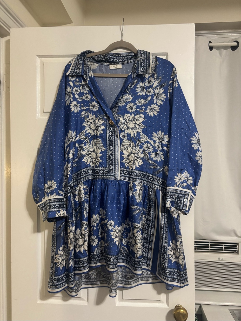 Sandro Silk Tunic Dress
